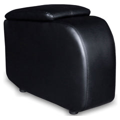 Best Furniture Outlet - Coaster - Cyrus Upholstered Home Theater Storage Wedge Console Black - 600002