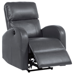 Best Furniture Outlet - Coaster - Grant Upholstered Power Recliner Chair Grey - 601499P