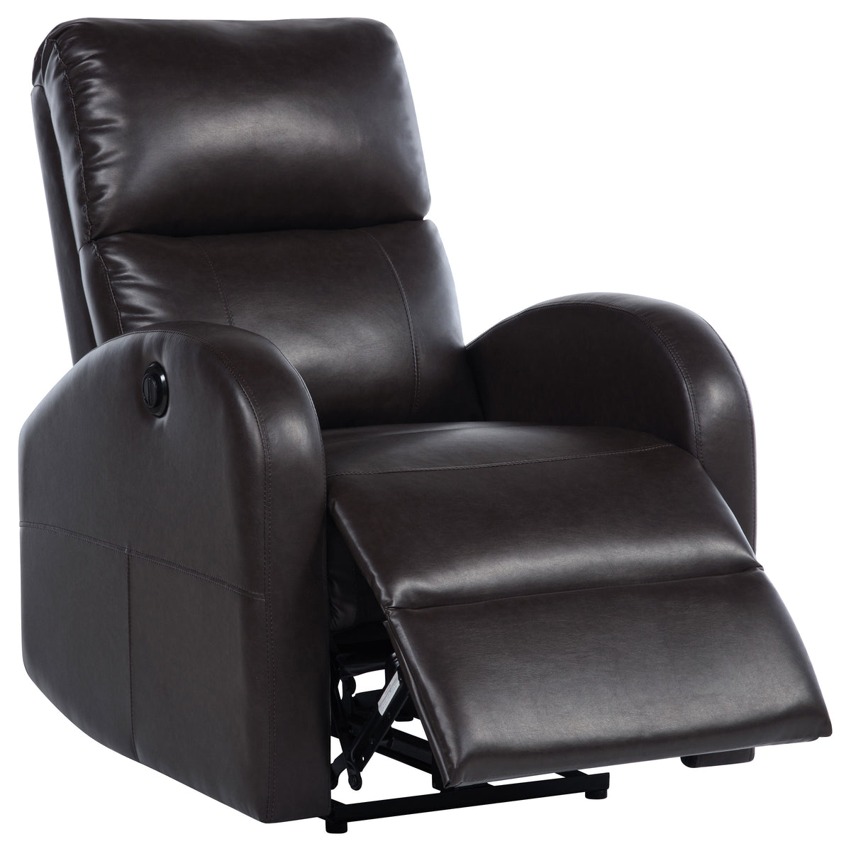 Best Furniture Outlet - Coaster - Grant Upholstered Power Recliner Chair Brown - 601500P