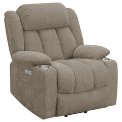 Best Furniture Outlet - Coaster - Houston Upholstered Power Lift Recliner Chair Camel - 602274P