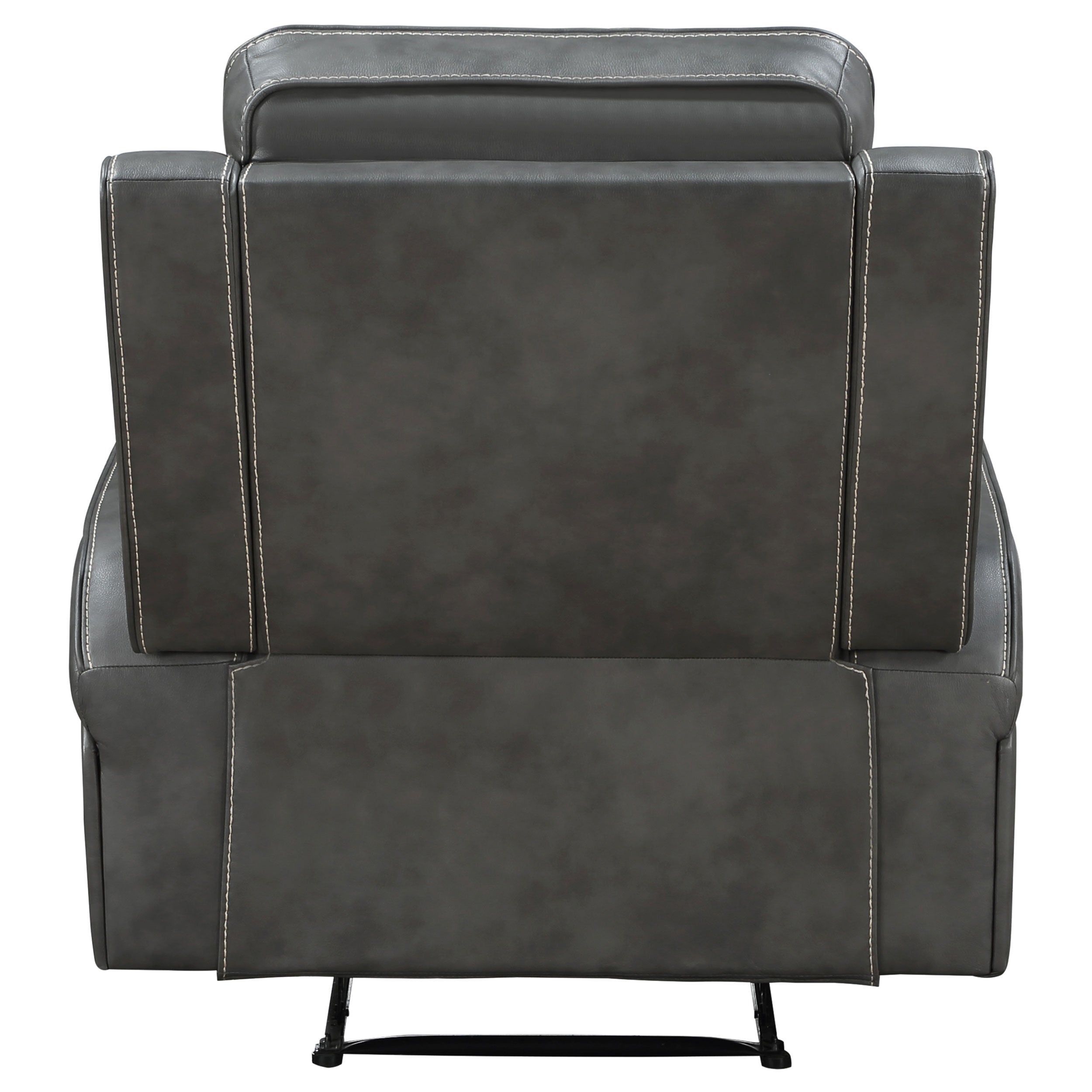 Raelynn Upholstered Track Arm Recliner Grey