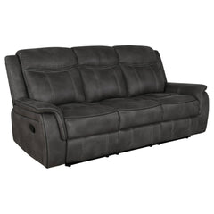 Best Furniture Outlet - Coaster - Lawrence Upholstered Padded Arm Reclining Sofa Charcoal - 603504