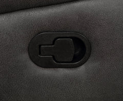 Lawrence Upholstered Padded Arm Reclining Loveseat Charcoal