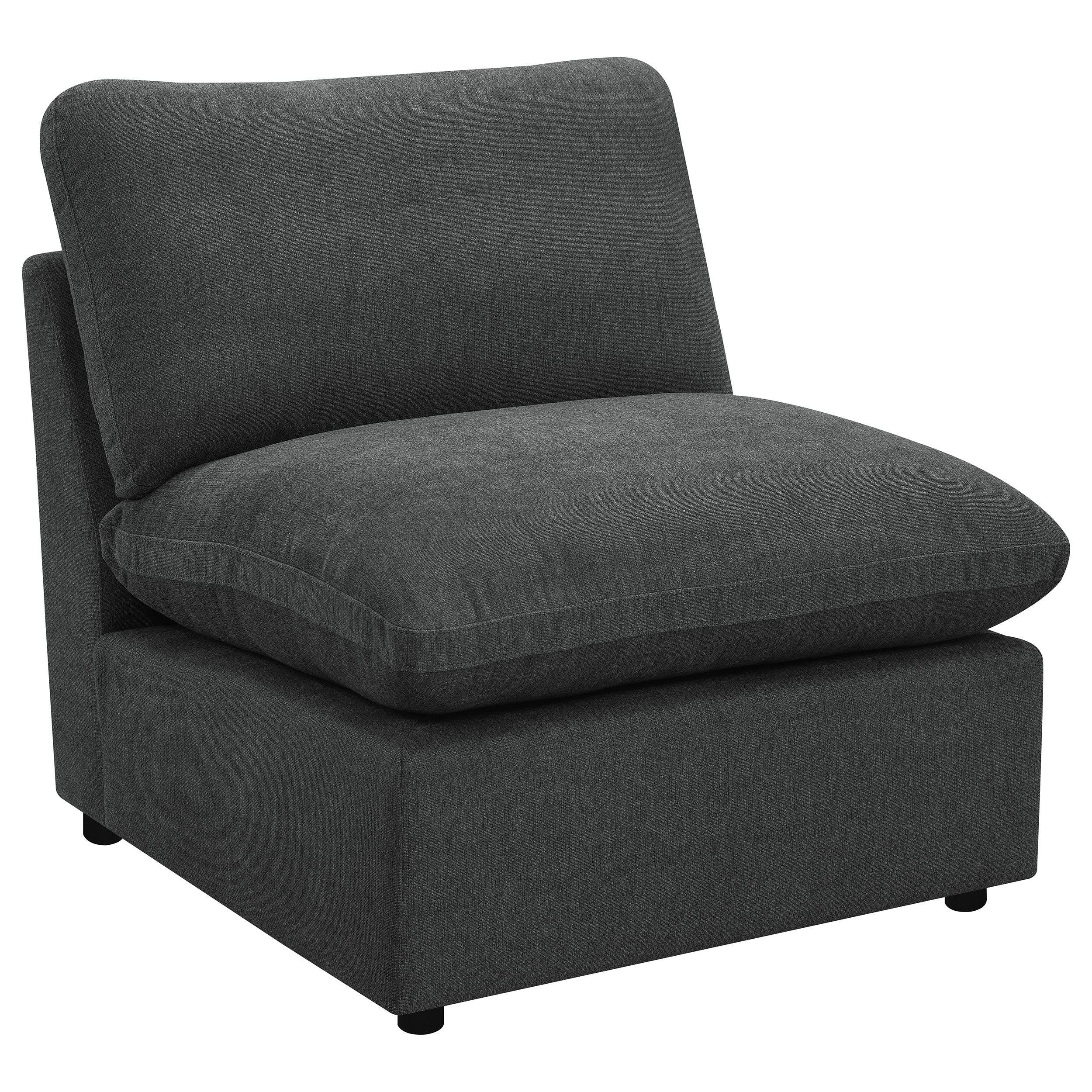 Best Furniture Outlet - Coaster - Collins Modular Armless Chair Dark Grey - 609530AC