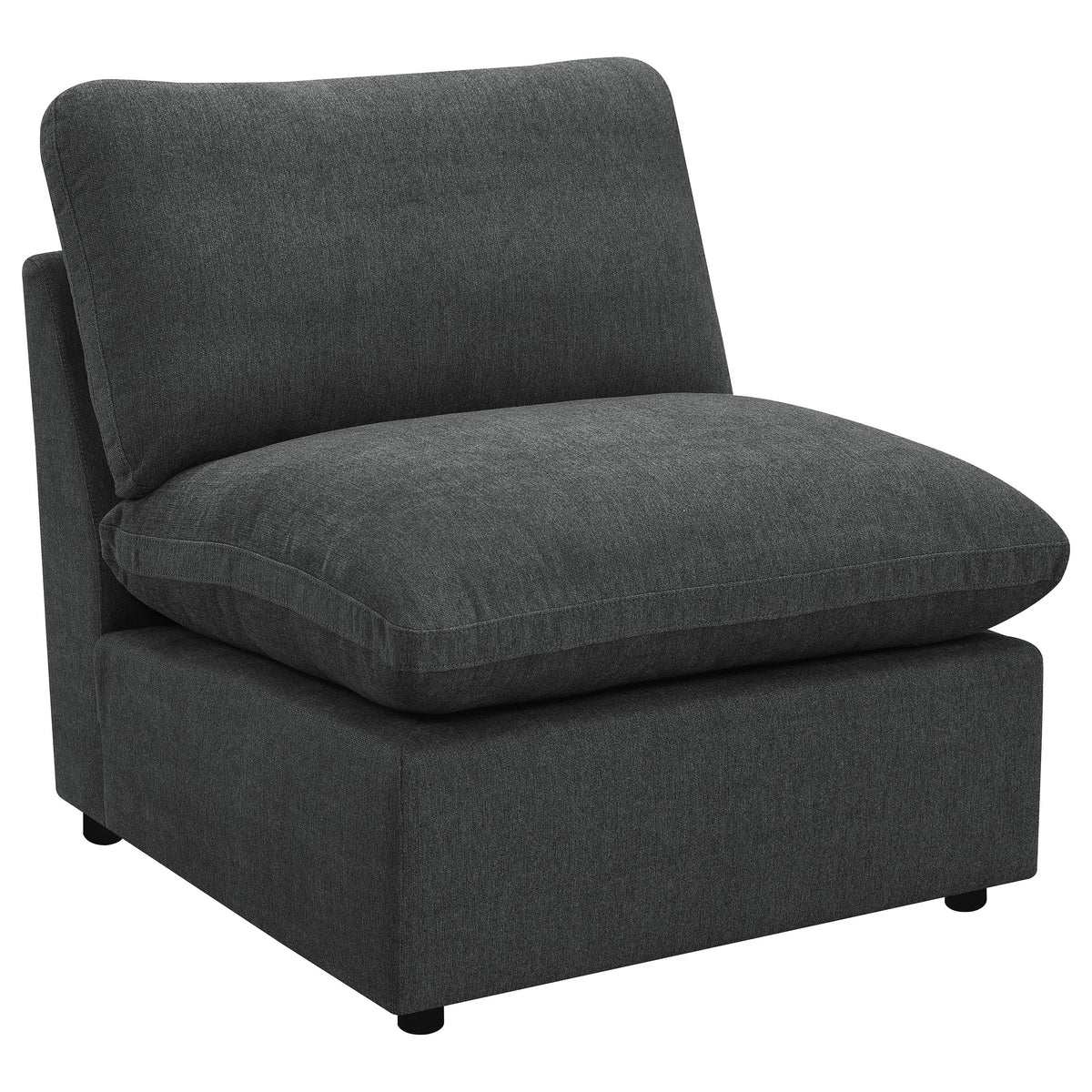Best Furniture Outlet - Coaster - Collins Modular Armless Chair Dark Grey - 609530AC