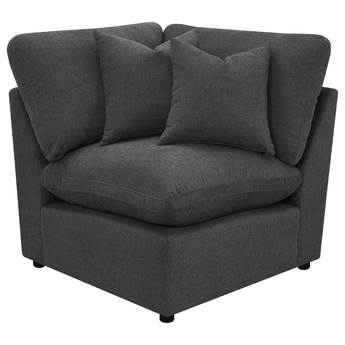 Best Furniture Outlet - Coaster - Collins Modular Corner Chair Dark Grey - 609530CRN