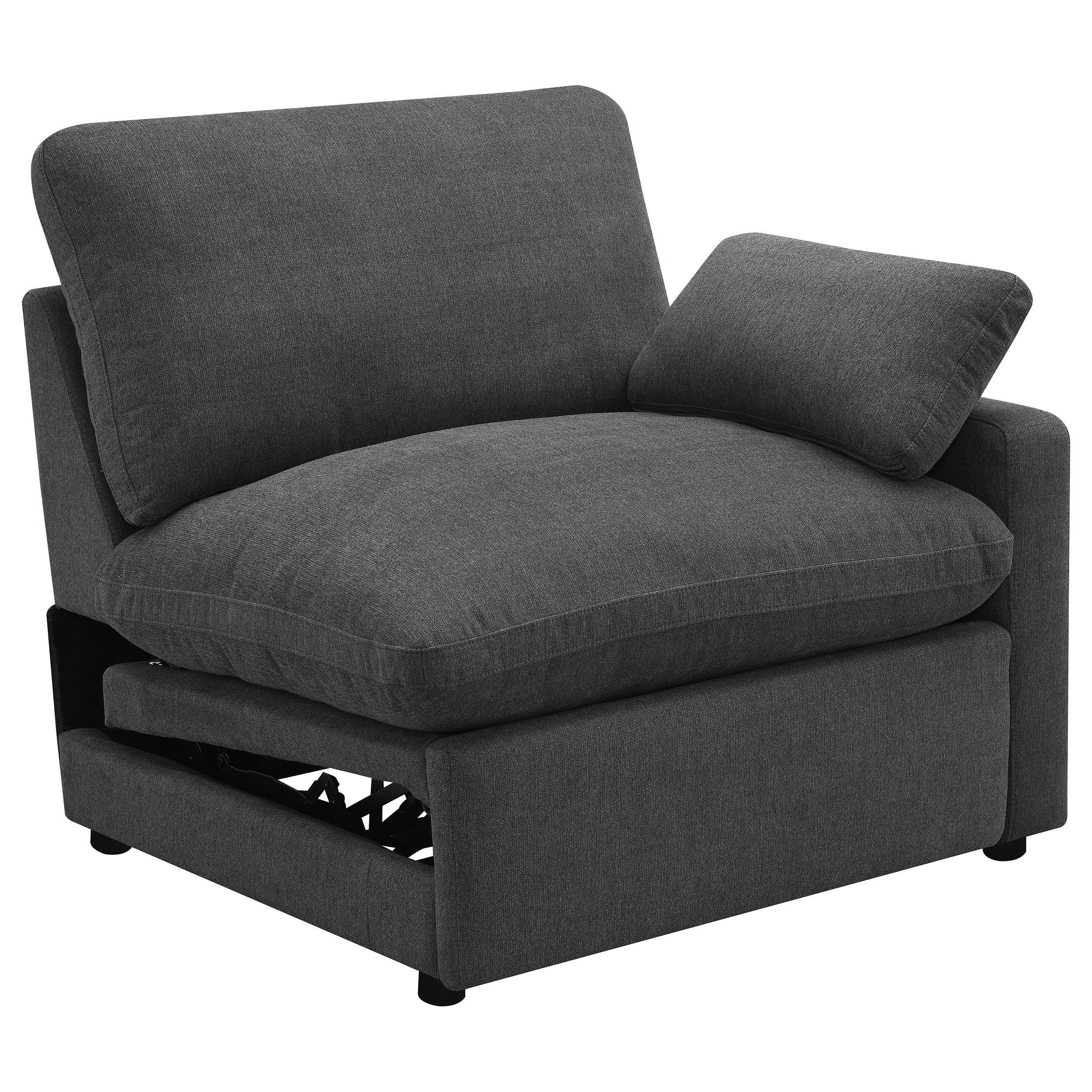 Best Furniture Outlet - Coaster - Collins Modular RAF Power Recliner Dark Grey - 609530RRP