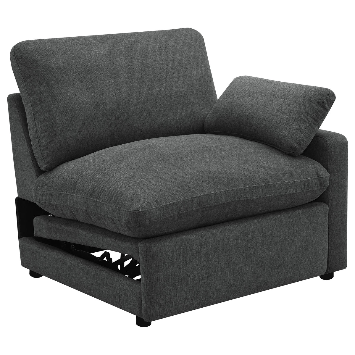 Best Furniture Outlet - Coaster - Collins Modular RAF Power Recliner Dark Grey - 609530RRP