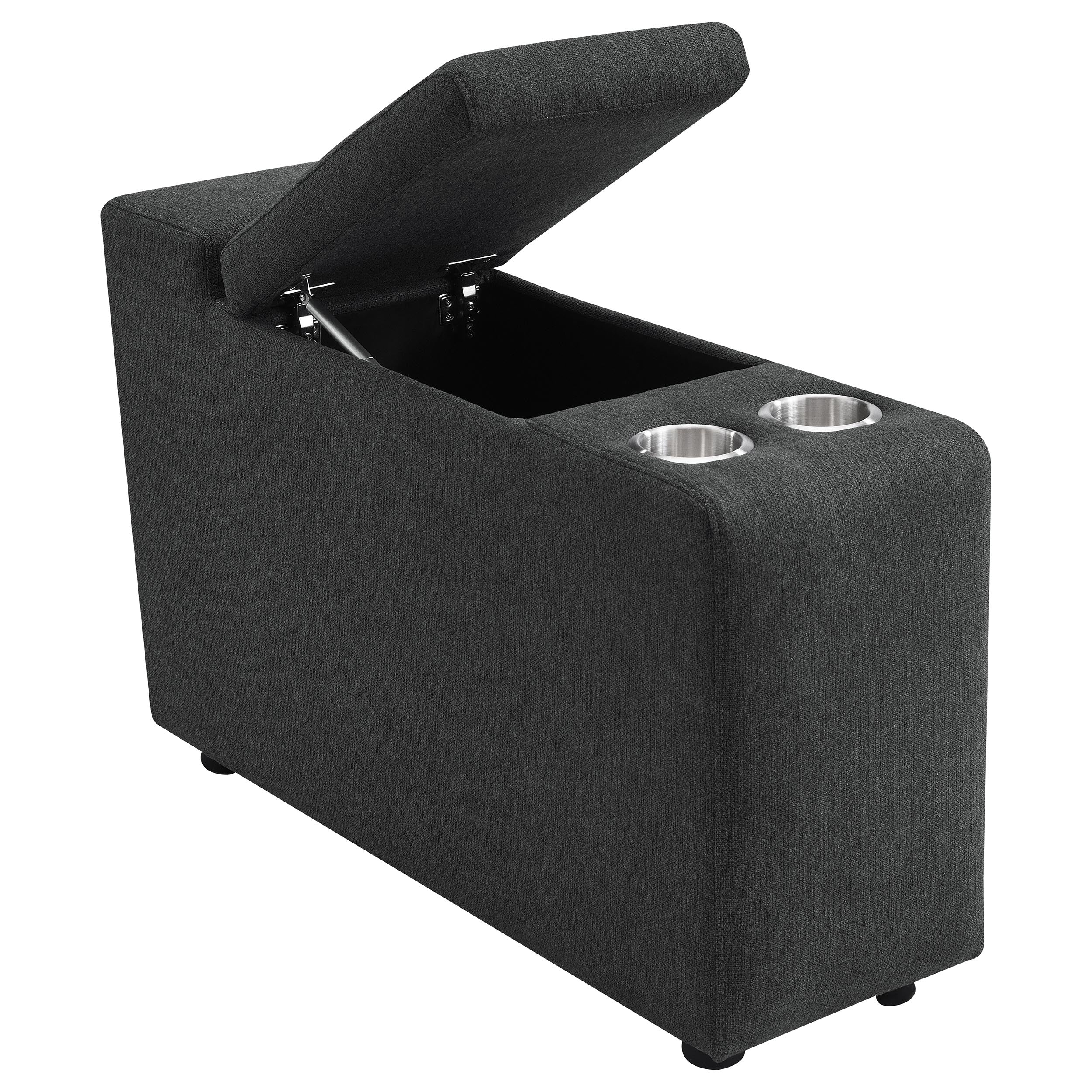 Collins 5-piece Power Reclining Home Theater Seating Dark Grey