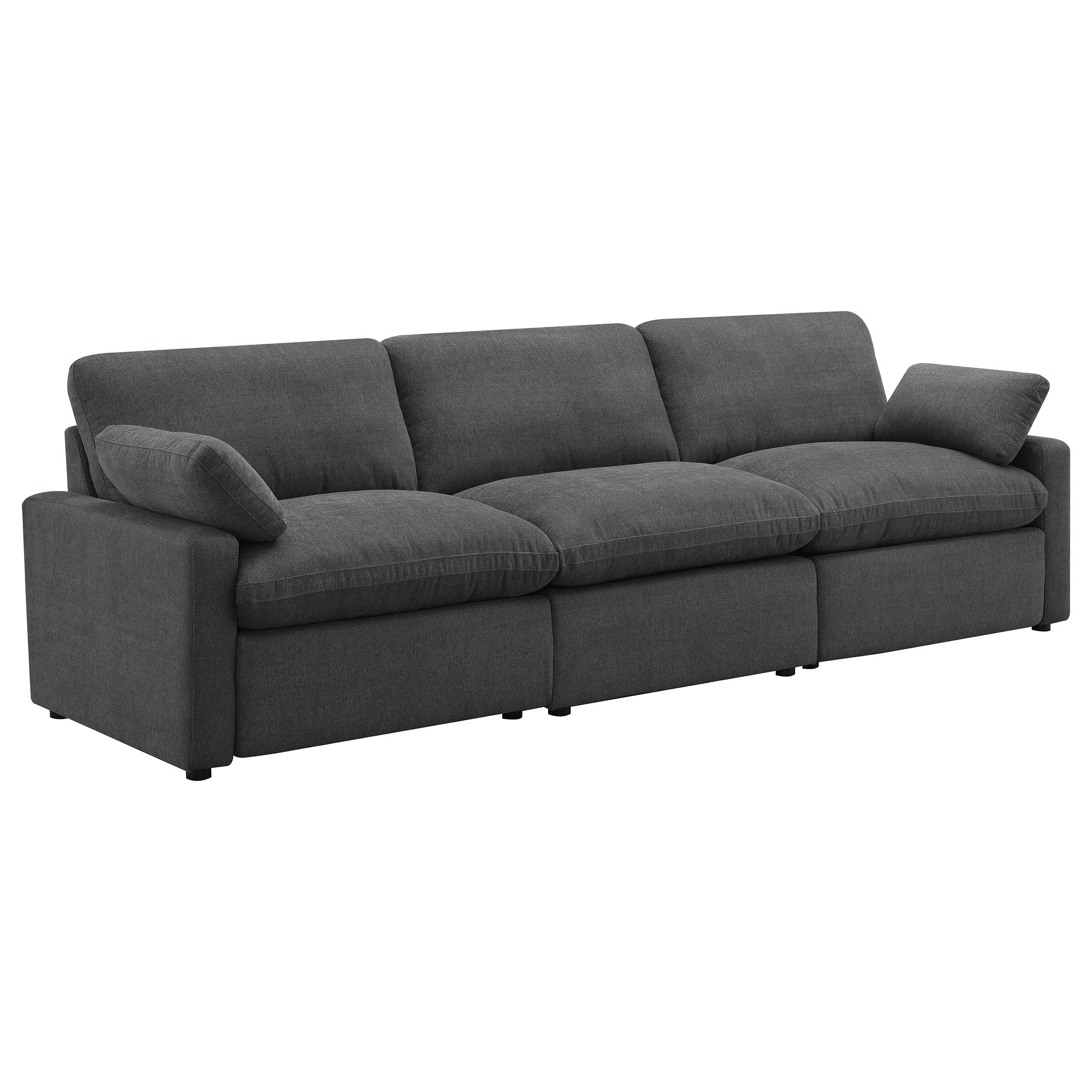 Best Furniture Outlet - Coaster - Collins Modular Power Sofa Dark Grey - 609531P