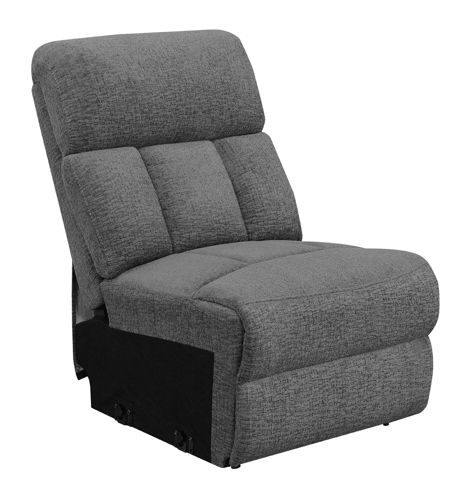 Best Furniture Outlet - Coaster - Bahrain Upholstered Armless Chair Charcoal - 609540AC