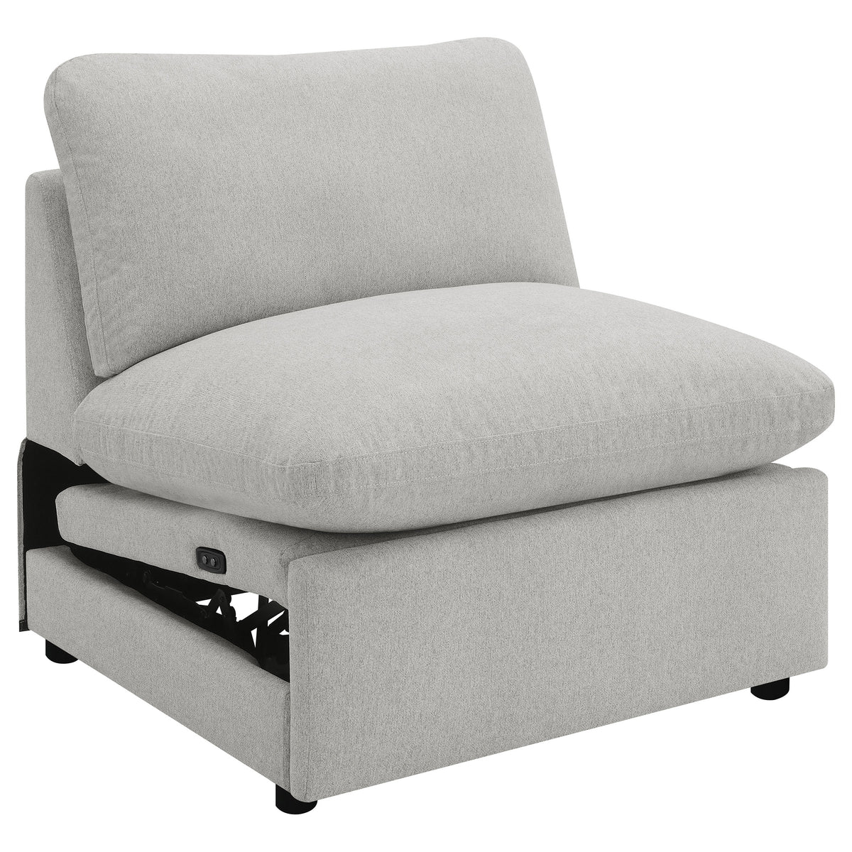 Best Furniture Outlet - Coaster - Collins Modular Power Armless Recliner Grey - 609560ARP