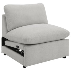 Best Furniture Outlet - Coaster - Collins Modular Power Armless Recliner Grey - 609560ARP