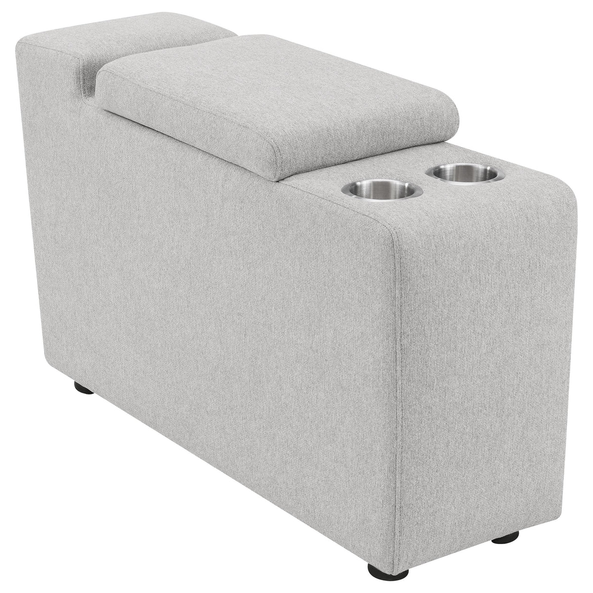 Best Furniture Outlet - Coaster - Collins Upholstered Modular Storage Console Grey - 609560CON