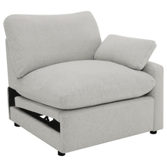 Best Furniture Outlet - Coaster - Collins Modular RAF Power Recliner Grey - 609560RRP