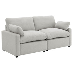 Best Furniture Outlet - Coaster - Collins Modular Power Loveseat Grey - 609562P