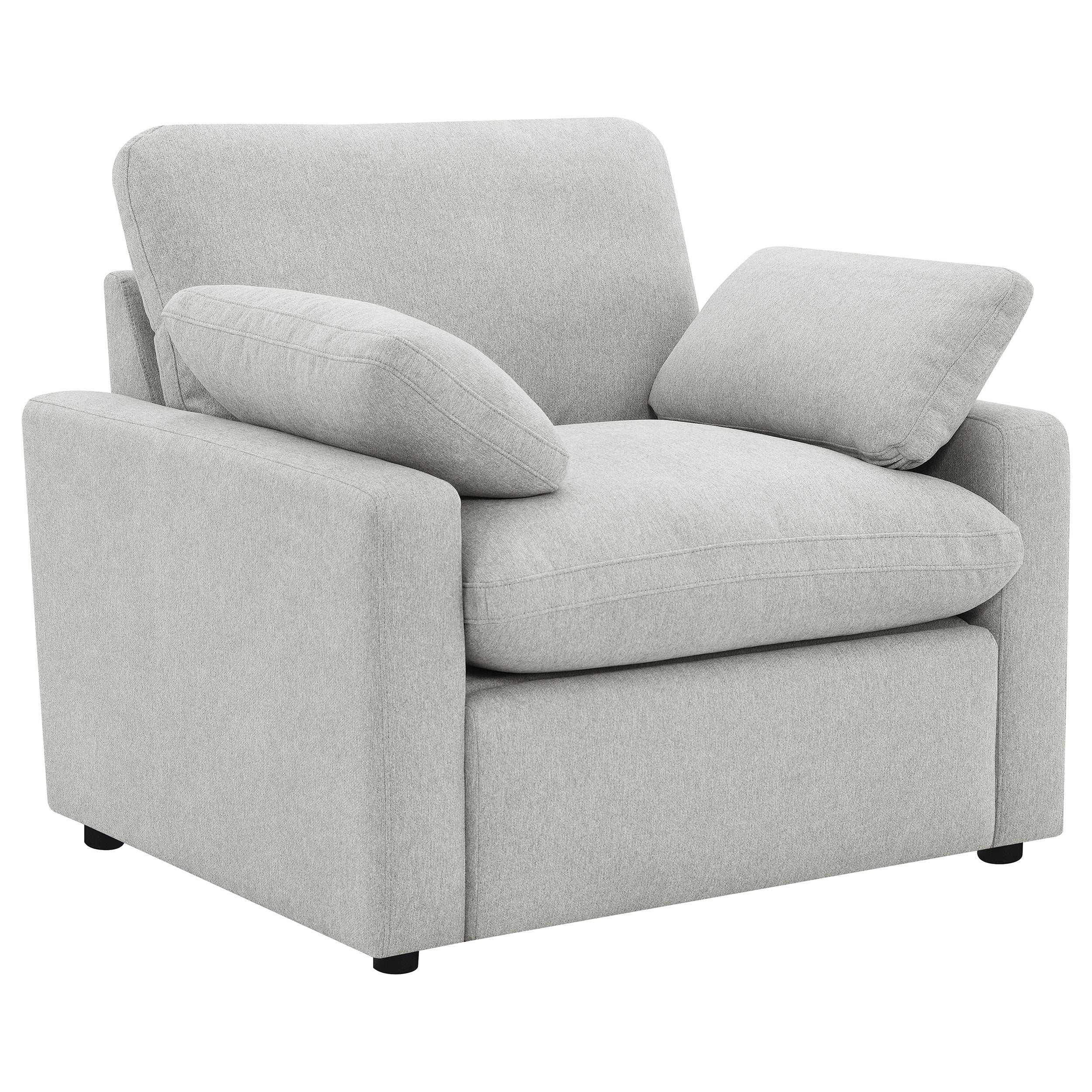 Best Furniture Outlet - Coaster - Collins Upholstered Power Recliner Chair Grey - 609563P