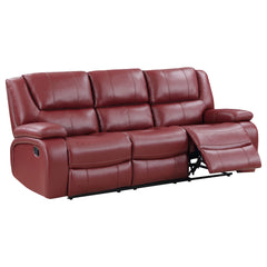 Best Furniture Outlet - Coaster - Camila Upholstered Motion Reclining Sofa Red - 610241