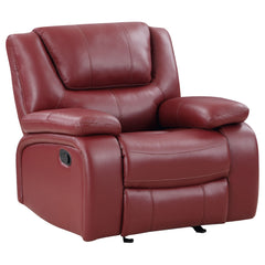 Best Furniture Outlet - Coaster - Camila Upholstered Glider Recliner Chair Red - 610243