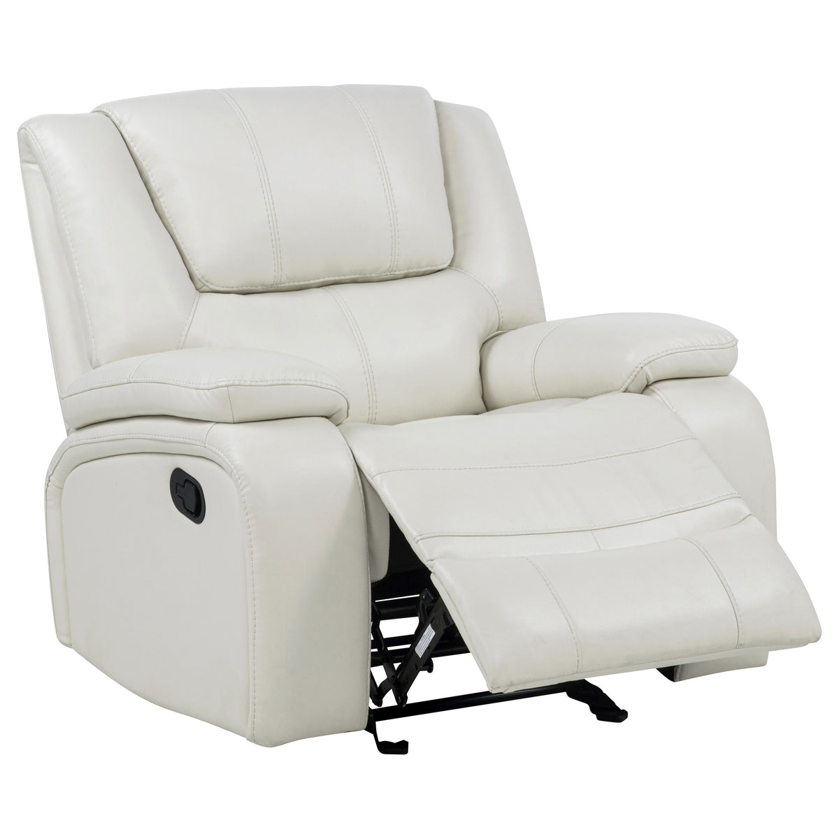 Best Furniture Outlet - Coaster - Camila Upholstered Glider Recliner Chair White - 610249