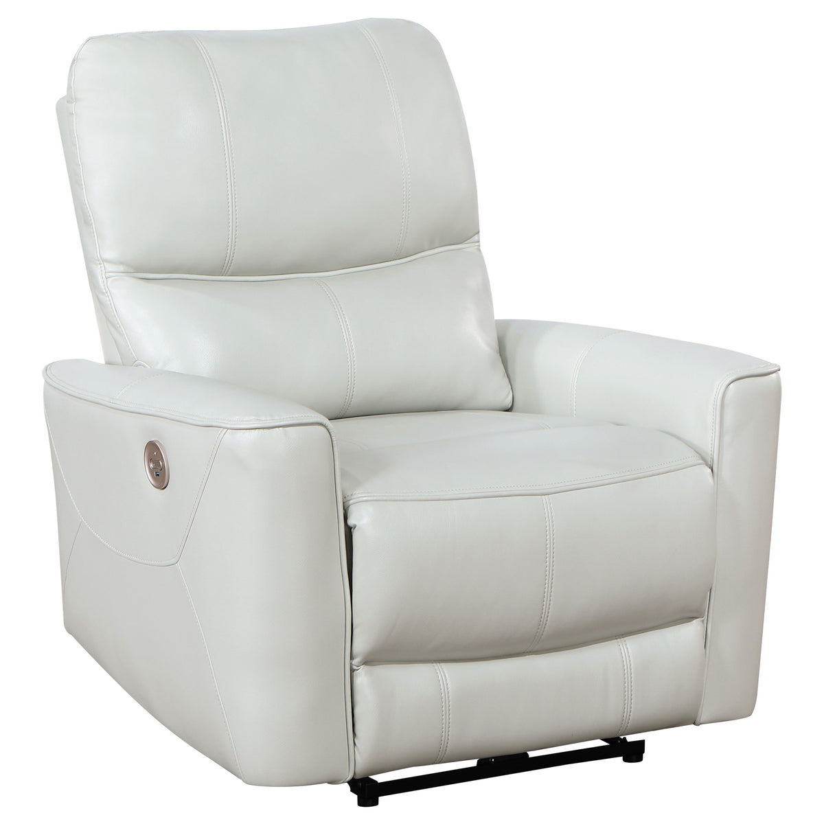 Best Furniture Outlet - Coaster - Greenfield Upholstered Power Recliner Chair Dove Grey - 610263P