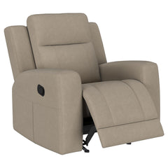 Best Furniture Outlet - Coaster - Brentwood Upholstered Recliner Chair Taupe - 610283