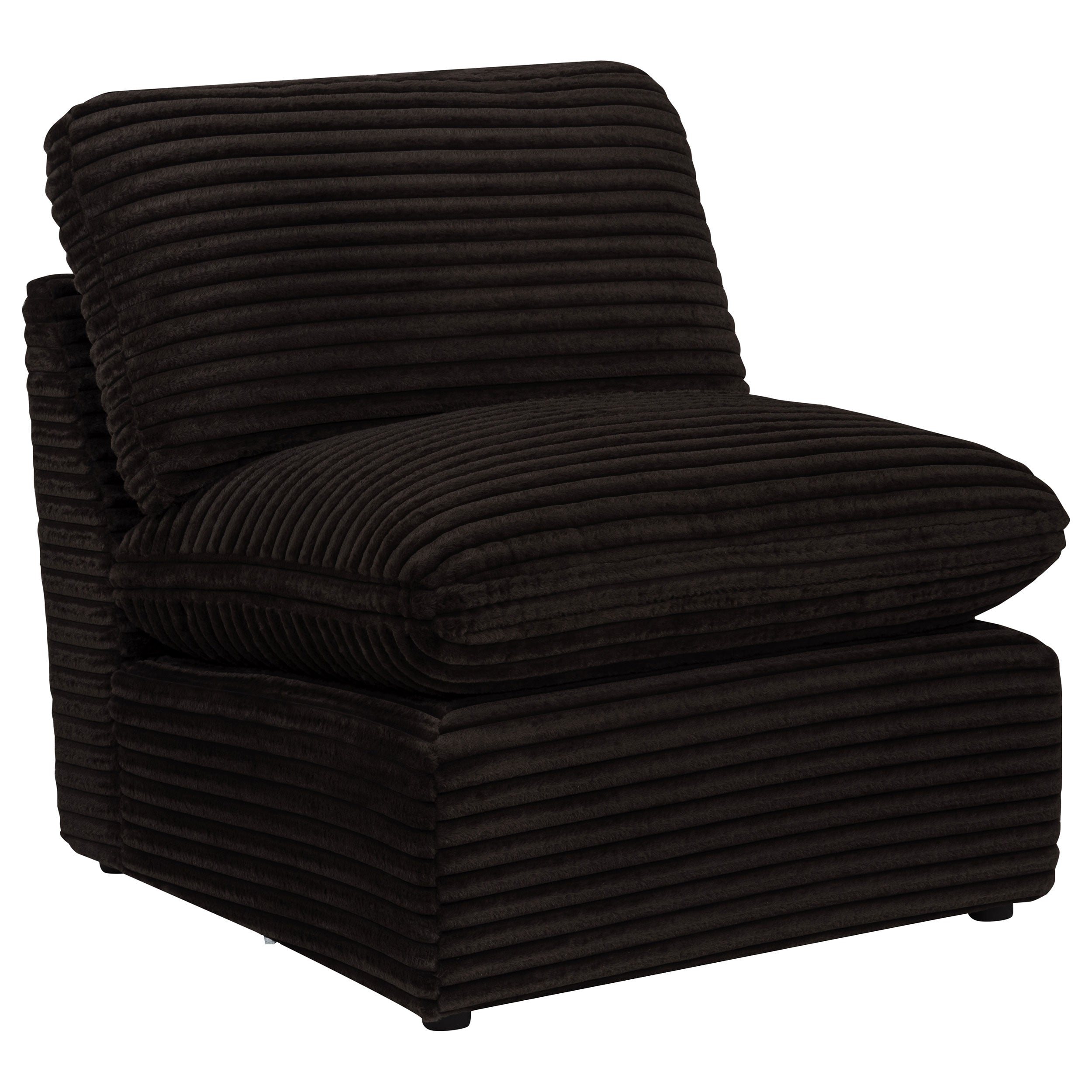 Best Furniture Outlet - Coaster - Collins Modular Armless Chair Chocolate Brown - 610350AC