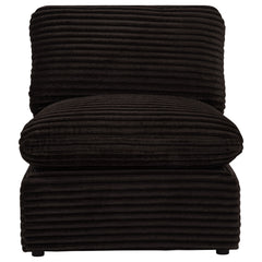 Collins Modular Armless Chair Chocolate Brown
