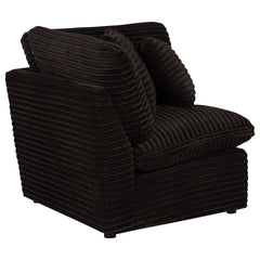 Best Furniture Outlet - Coaster - Collins Modular Corner Chair Chocolate Brown - 610350CRN