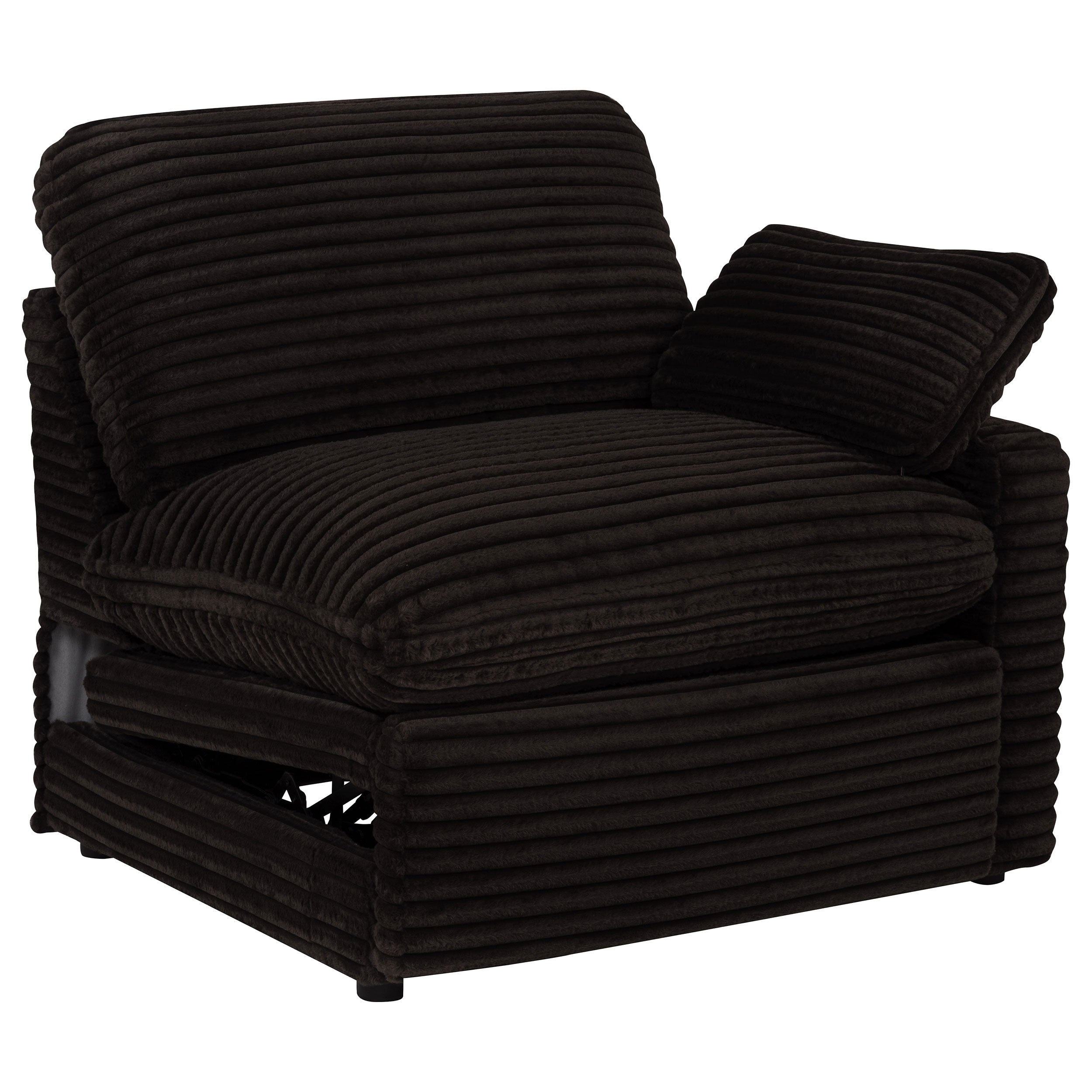 Best Furniture Outlet - Coaster - Collins Modular RAF Power Recliner Chocolate Brown - 610350RRP
