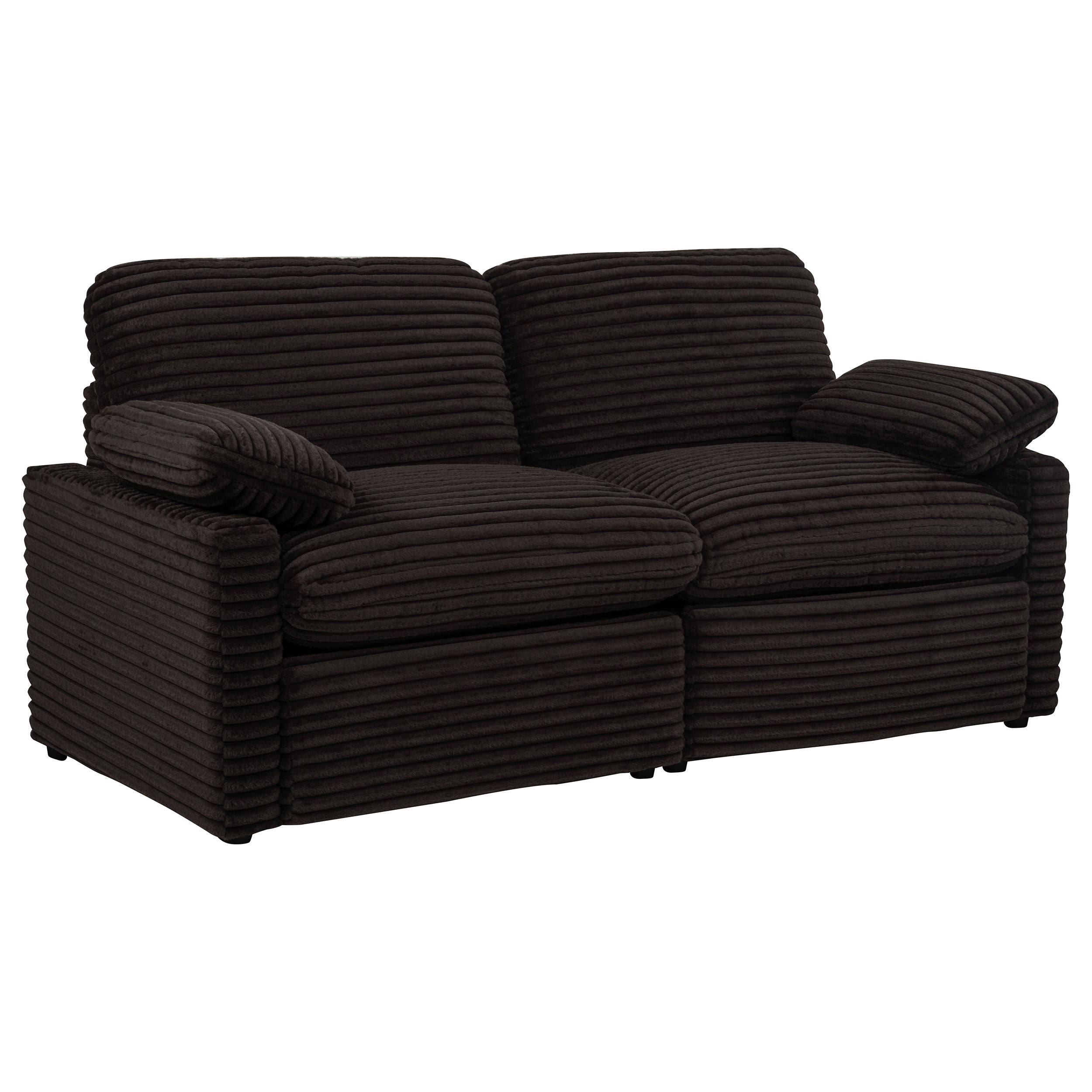 Best Furniture Outlet - Coaster - Collins Modular Power Loveseat Chocolate Brown - 610352P