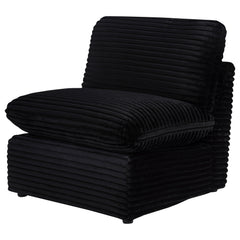 Collins Modular Armless Chair Black