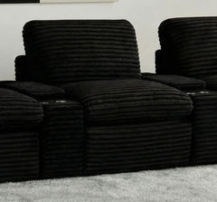 Collins Modular Power Armless Recliner Black