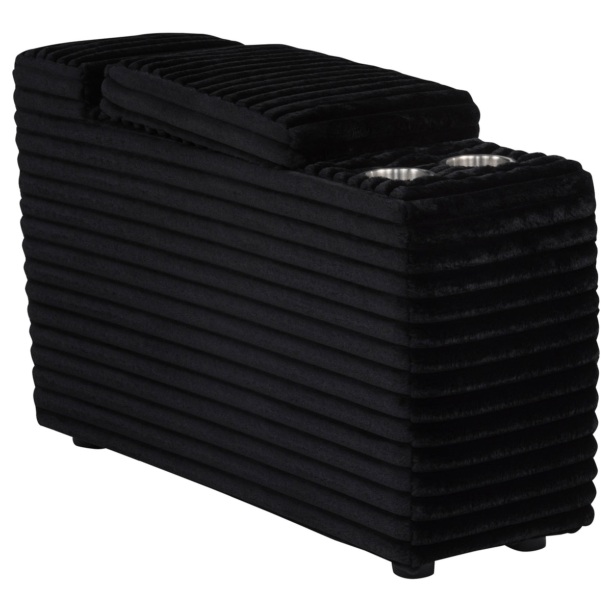 Best Furniture Outlet - Coaster - Collins Upholstered Modular Storage Console Black - 610360CON
