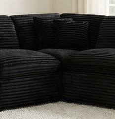 Collins Modular Corner Chair Black