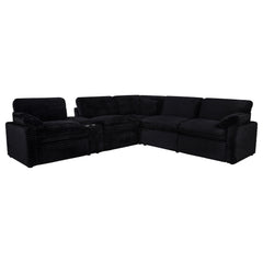 Collins 6-piece Modular Power Reclining Sectional Black