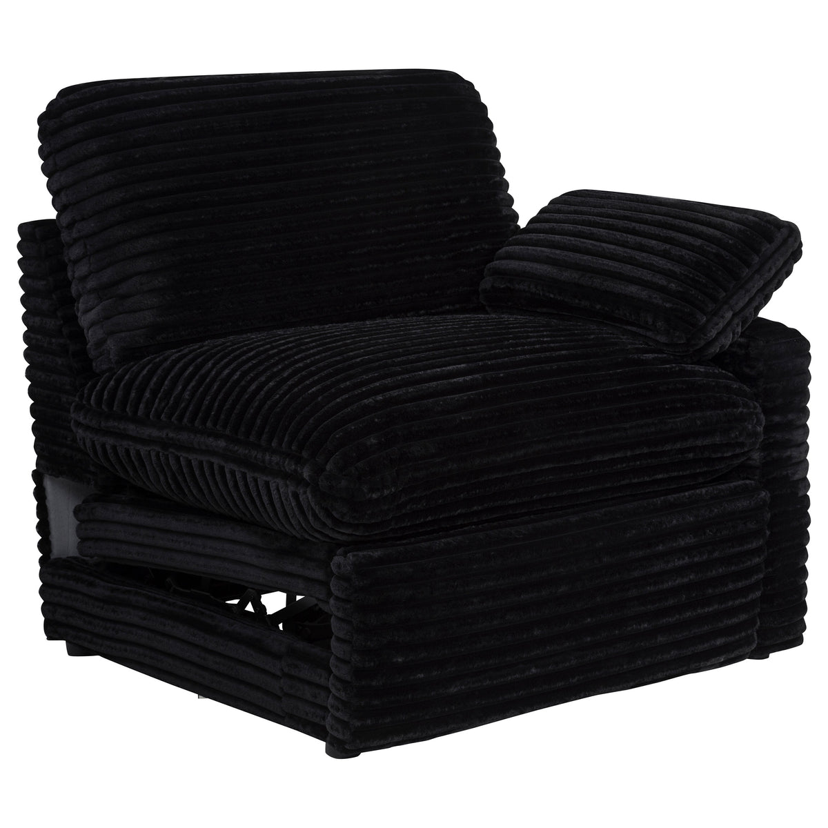 Best Furniture Outlet - Coaster - Collins Modular RAF Power Recliner Black - 610360RRP