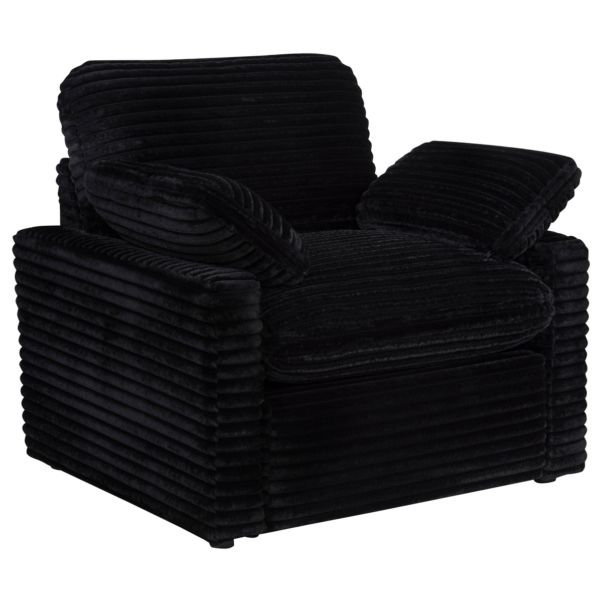 Best Furniture Outlet - Coaster - Collins Upholstered Power Recliner Chair Black - 610363P