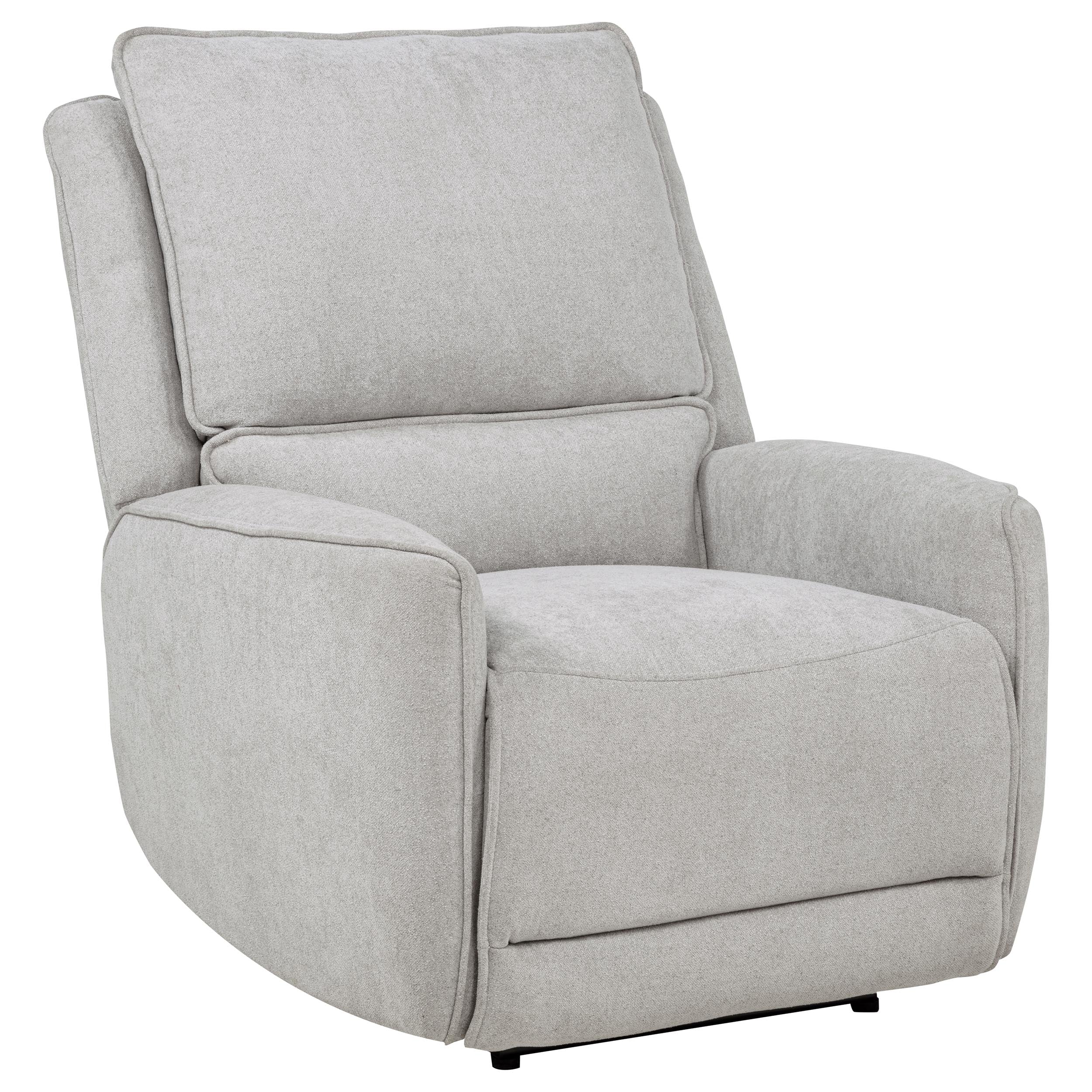 Best Furniture Outlet - Coaster - Sylmar Chenille Upholstered Power Recliner Dove Grey - 610523P