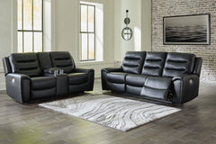Best Furniture Outlet - Ashley Furniture - Warlin Power Reclining Sofa and Loveseat - Power Reclining Sofa and Loveseat - 61105U1