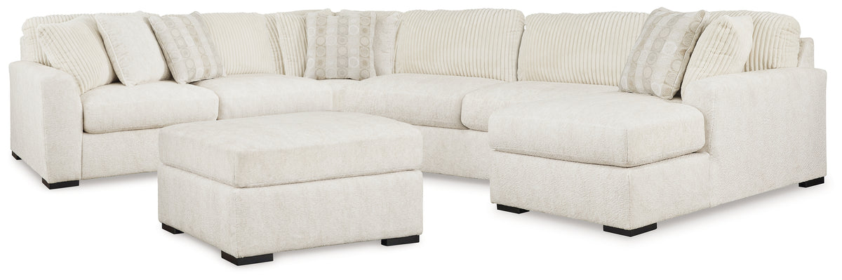 Best Furniture Outlet - Ashley Furniture - Chessington 4-Piece Sectional and Oversized Accent Ottoman - 4-Piece Sectional and Oversized Accent Ottoman - 61904U1