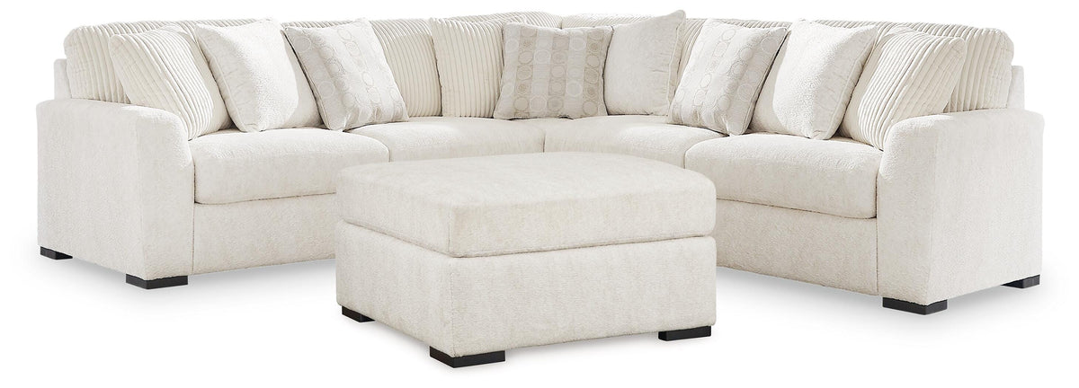 Best Furniture Outlet - Ashley Furniture - Chessington 3-Piece Sectional and Ottoman - 3-Piece Sectional and Ottoman - 61904U3