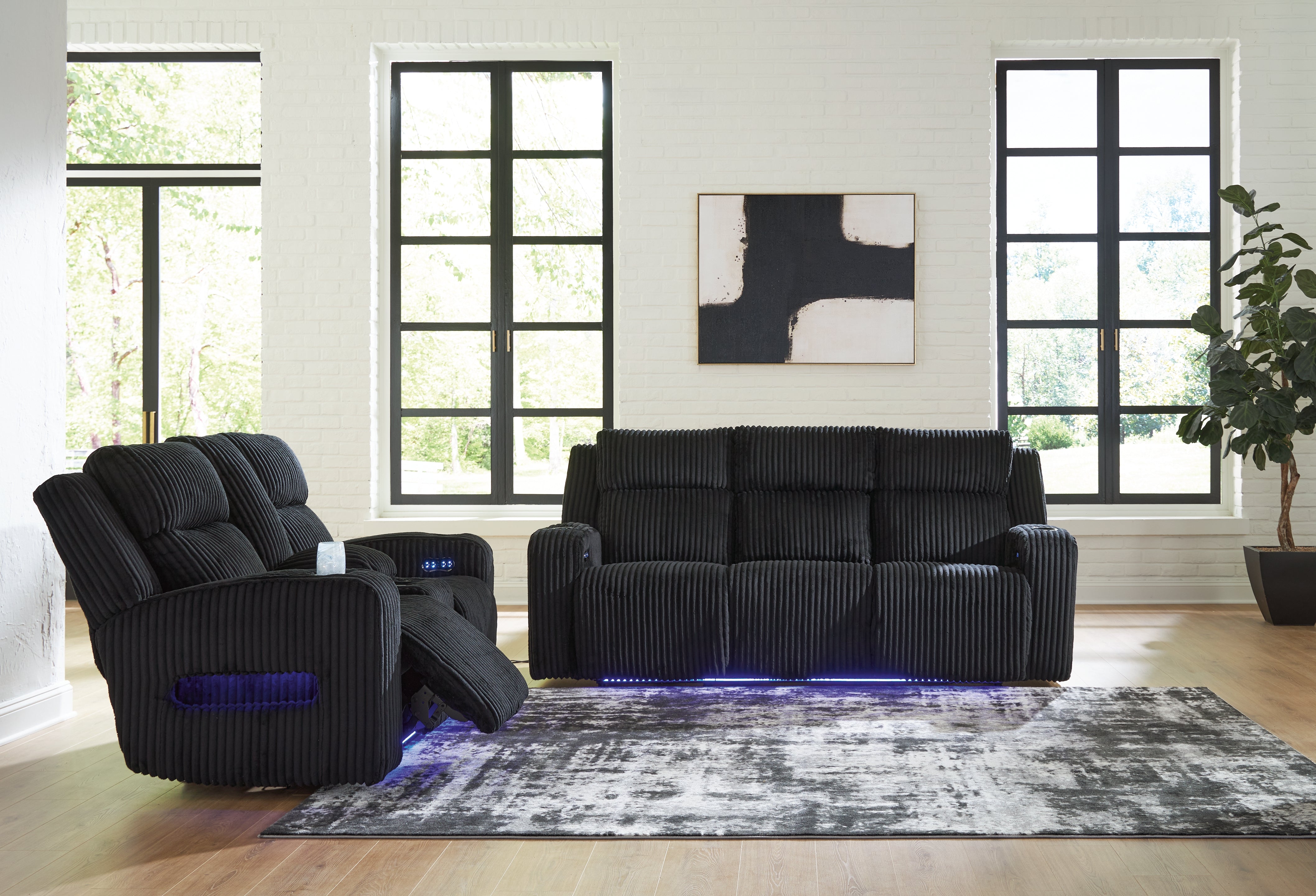 Best Furniture Outlet - Ashley Furniture - Forest Lake Power Reclining Sofa and Loveseat - Power Reclining Sofa and Loveseat - PC64202U1