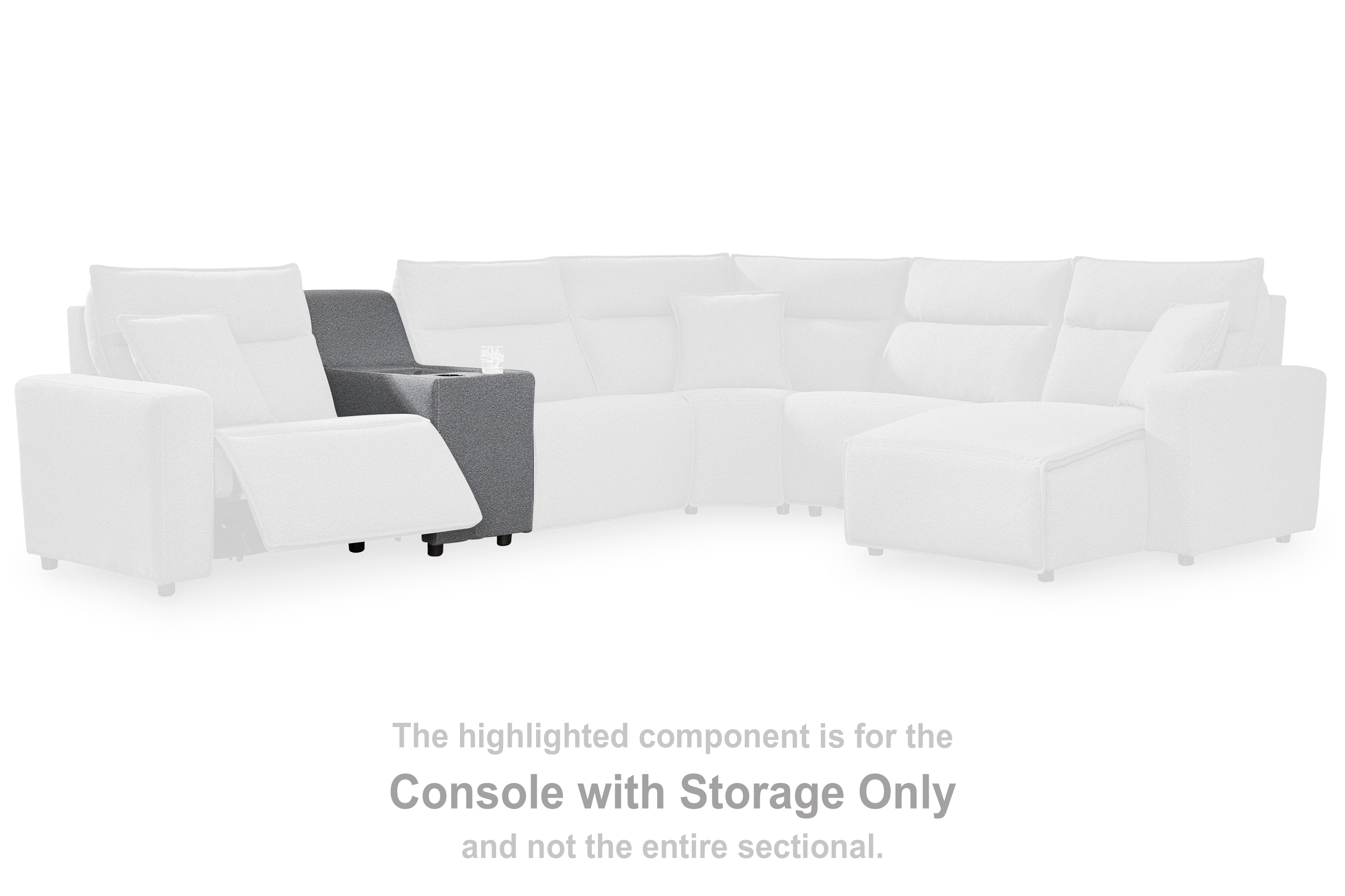 Best Furniture Outlet - Ashley Furniture - ModMax II Sectional - Console / Salt and Pepper - 6590657