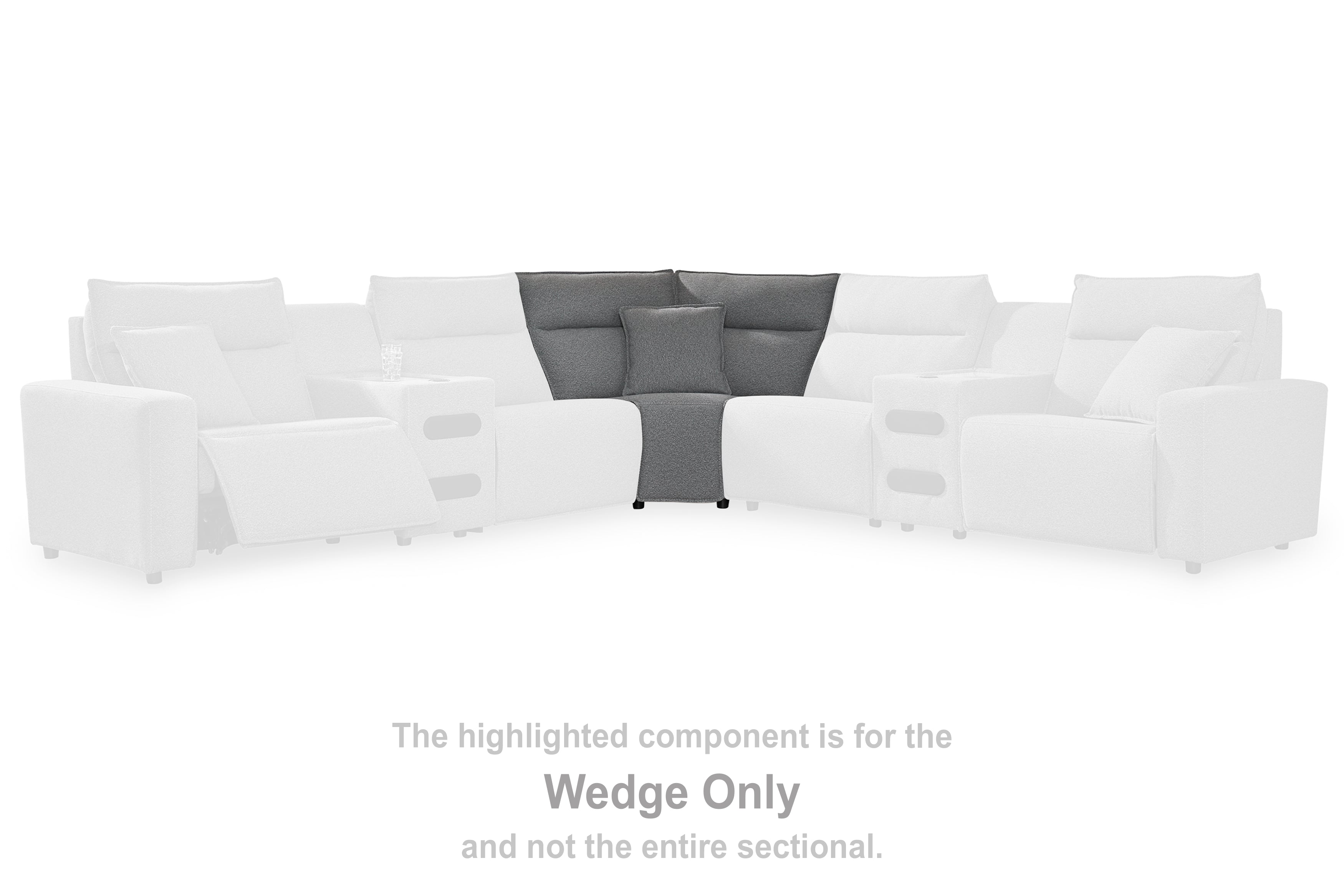 Best Furniture Outlet - Ashley Furniture - ModMax II Sectional - Wedge / Salt and Pepper - 6590677