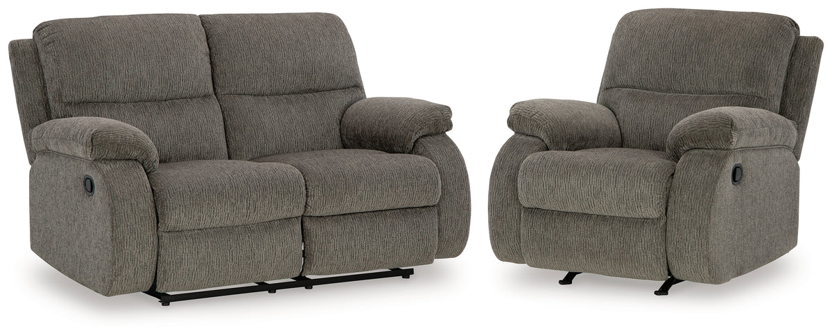 Best Furniture Outlet - Ashley Furniture - Scranto Reclining Loveseat and Recliner - Reclining Loveseat and Recliner - 66502U2
