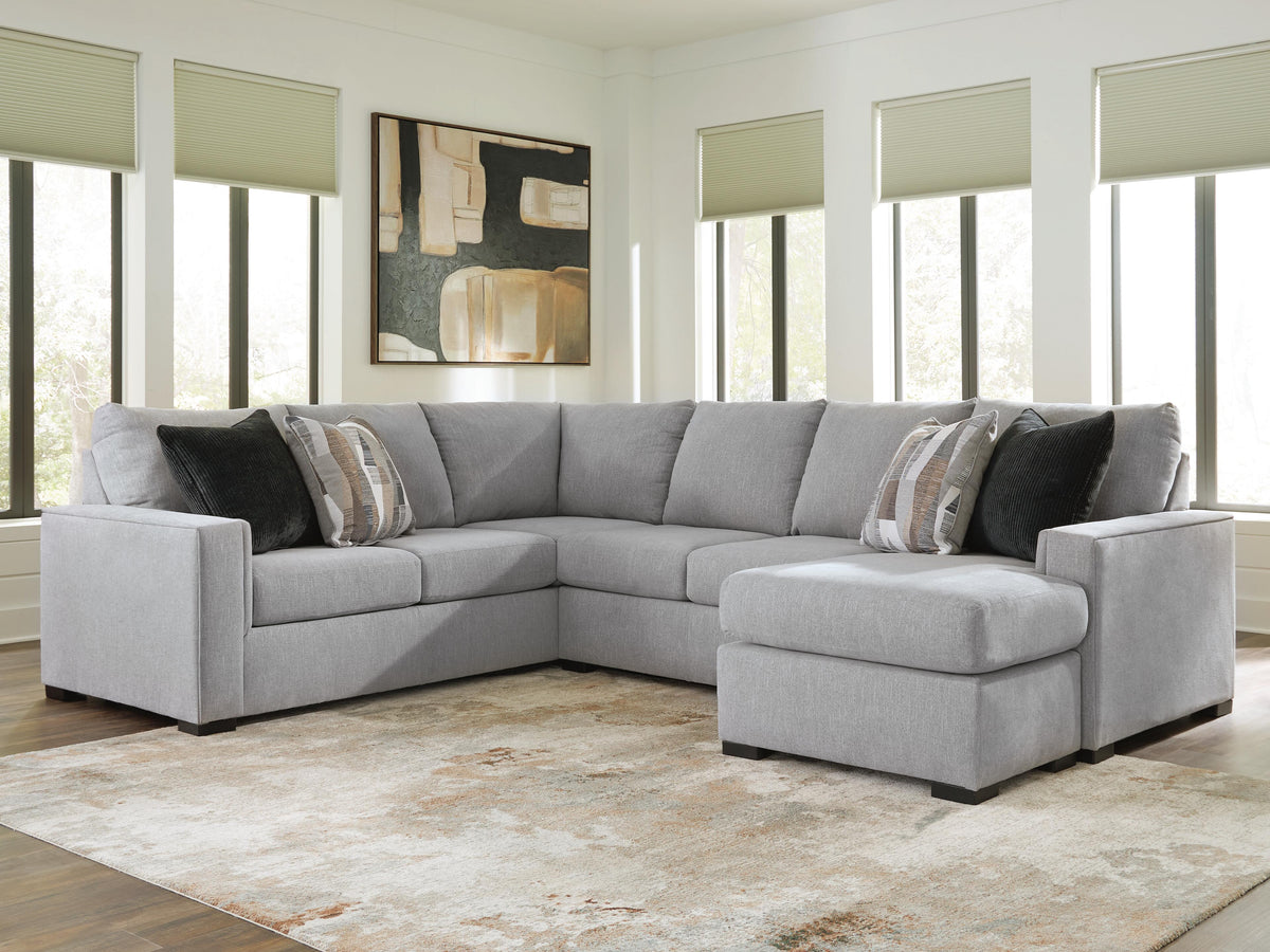 Best Furniture Outlet - Ashley Furniture - Lakepoint Sectional - LAF 2-Piece Sectional with Chaise - 66804S2