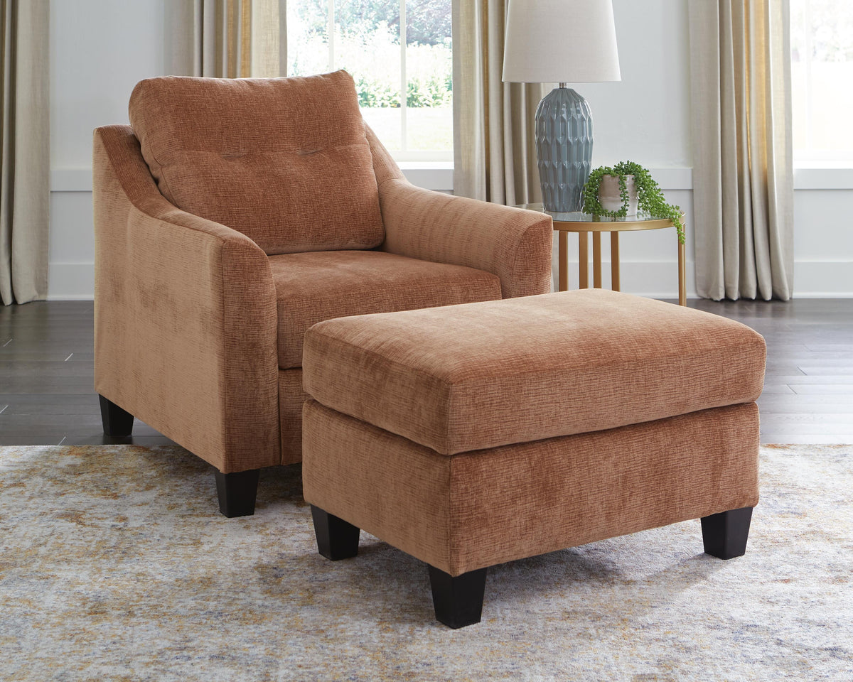 Best Furniture Outlet - Ashley Furniture - Amity Bay Chair and Ottoman - Chair and Ottoman - 67204U1