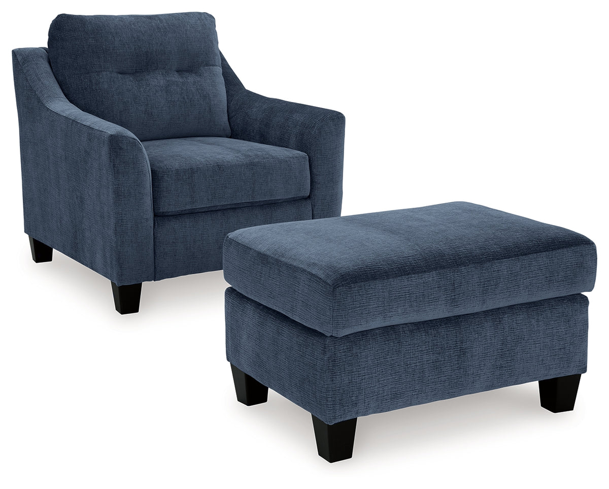 Best Furniture Outlet - Ashley Furniture - Amity Bay Chair and Ottoman - Chair and Ottoman - 67206U1