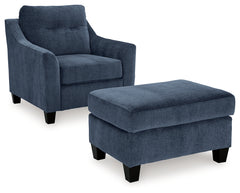 Best Furniture Outlet - Ashley Furniture - Amity Bay Chair and Ottoman - Chair and Ottoman - 67206U1
